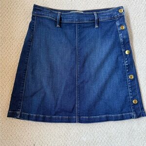Frame Denim women’s Antibes Lucia Blue Side Button skirt size 28